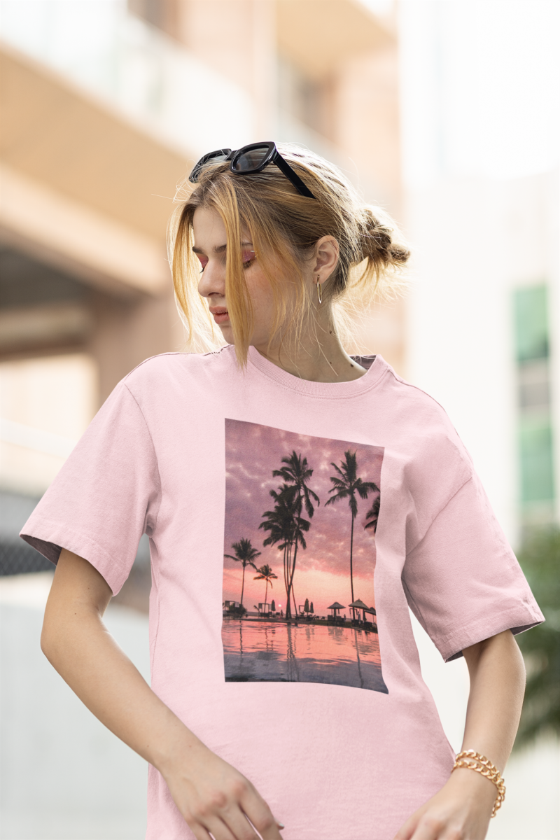summer sunset tee