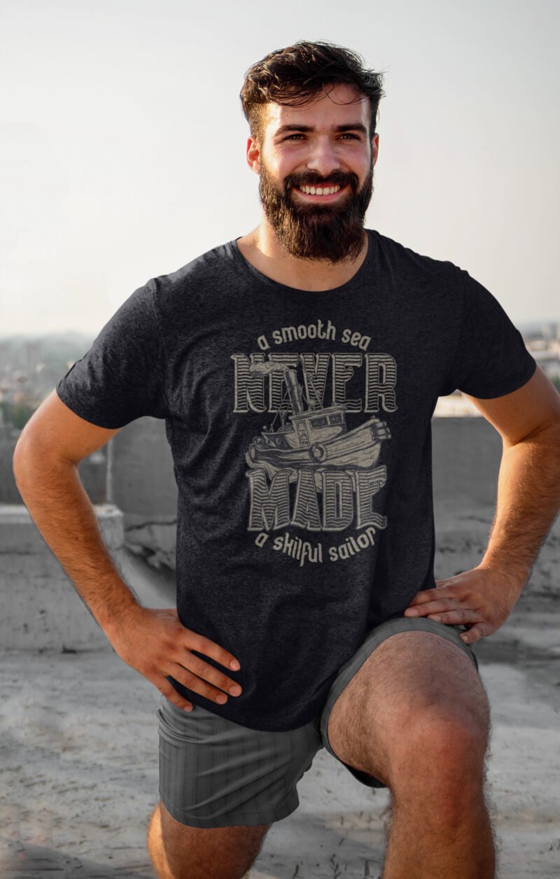 A Smooth Sea Never Made A Skillful Sailor – Seaman – Short-Sleeve Unisex T-Shirt