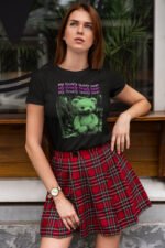 Lovely Teddy Bear Plastic Dark T-Shirt